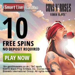 no deposit free spins on Guns N` Roses