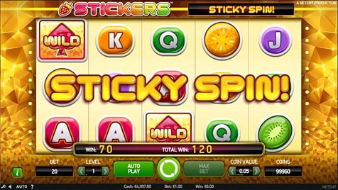 stickers free spins