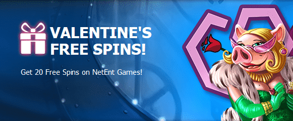 20 Valentine`s Free Spins