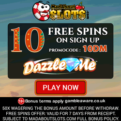 MadAboutSlots Casino Free Spins